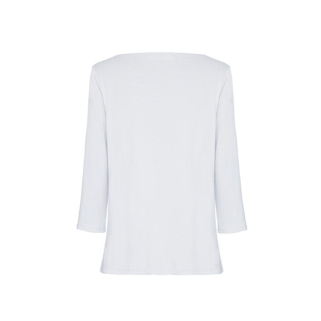 Mela Purdie Relaxed Boat Neck | White F01 2630 | Silvermaple Boutique