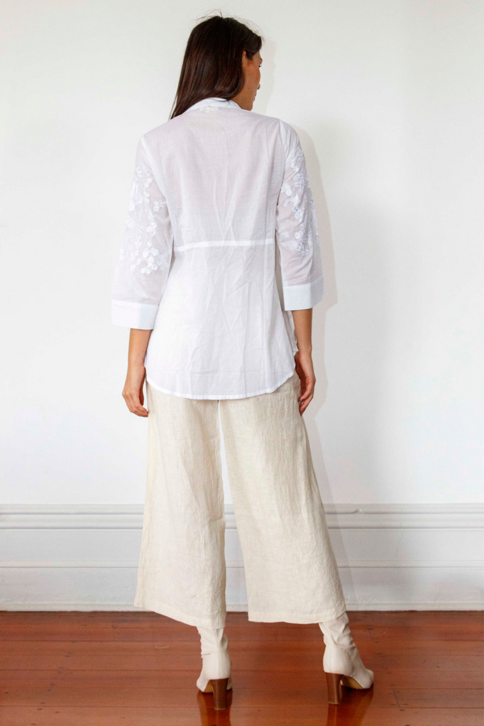 Hyacinth Shirt | White - Silvermaple Boutique