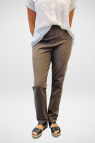 Maglia - Ponte Pull On Pant | Taupe - Pants - Silvermaple Boutique 