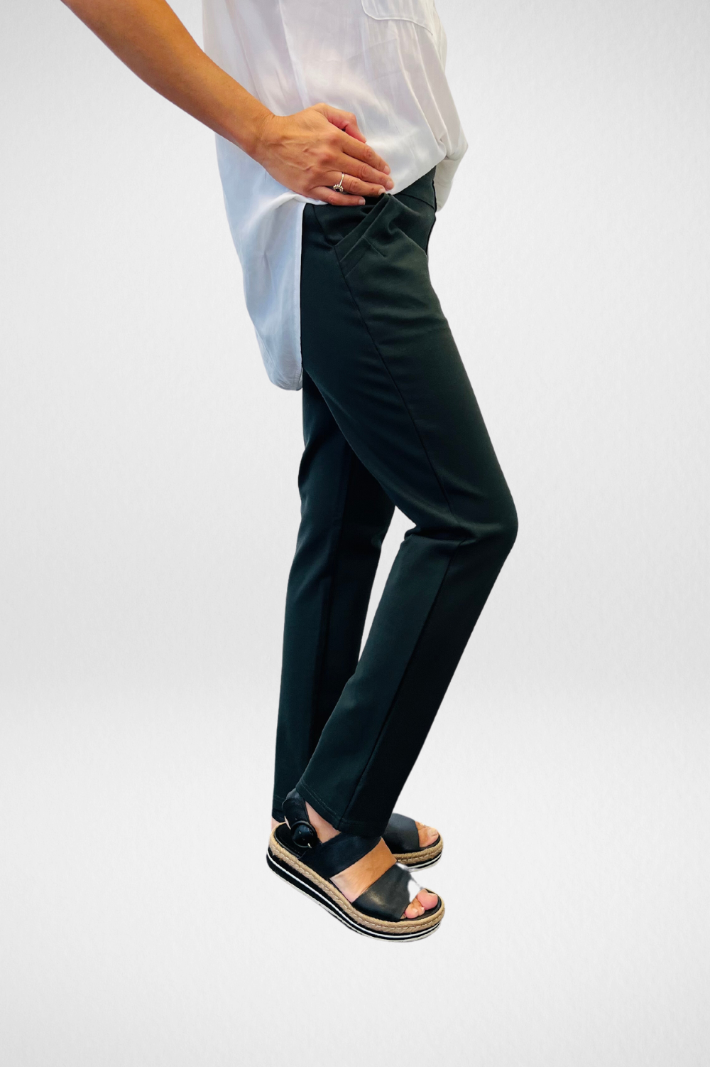 Maglia - Ponte Pull On  Pant | Bottle - Pants - Silvermaple Boutique 