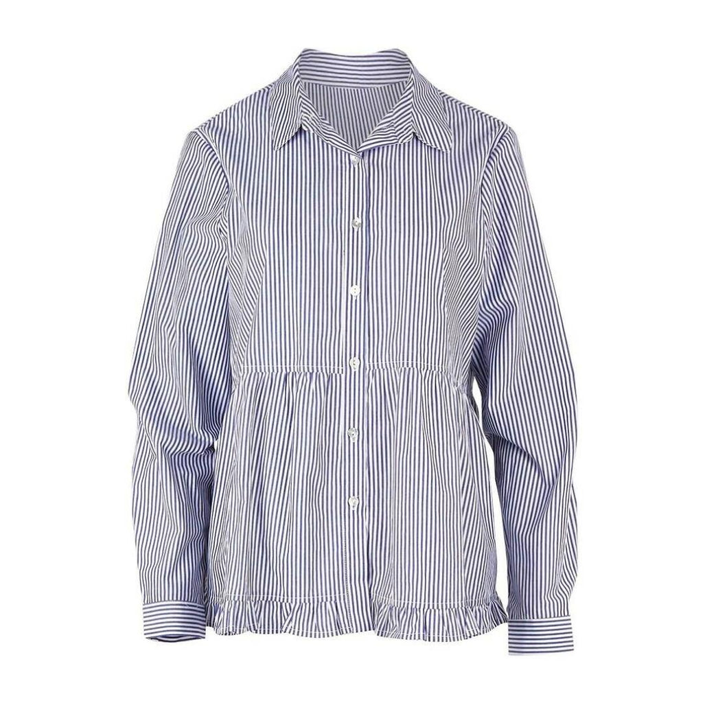 Gordon Smith Stripe Shirt | Navy-Silvermaple Boutique