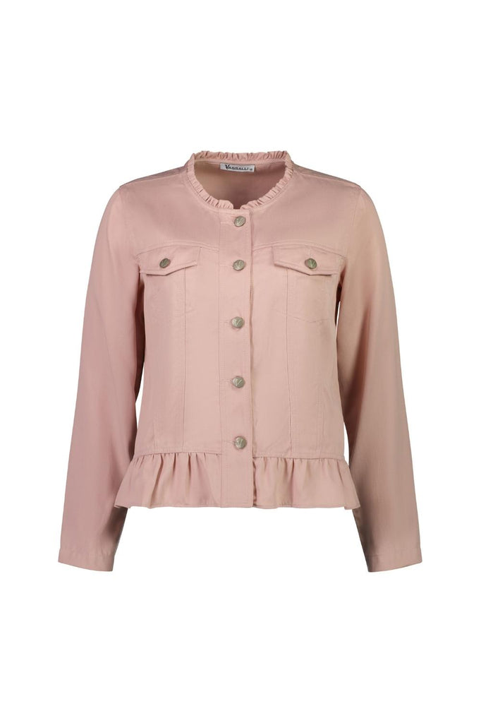 Vassalli Frill Bottom Jacket | Pink_Silvermaple Boutique