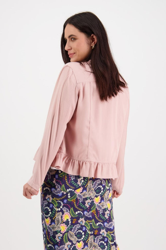 Vassalli Frill Bottom Jacket | Pink_Silvermaple Boutique