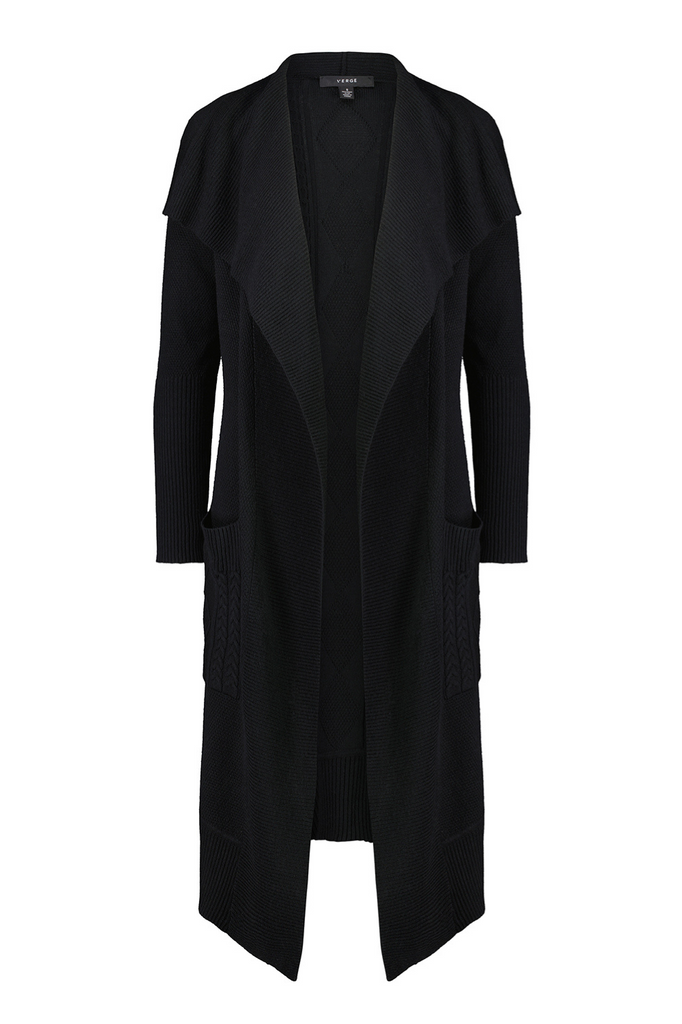 Verge Oasis Coat | Black | Silvermaple Boutique