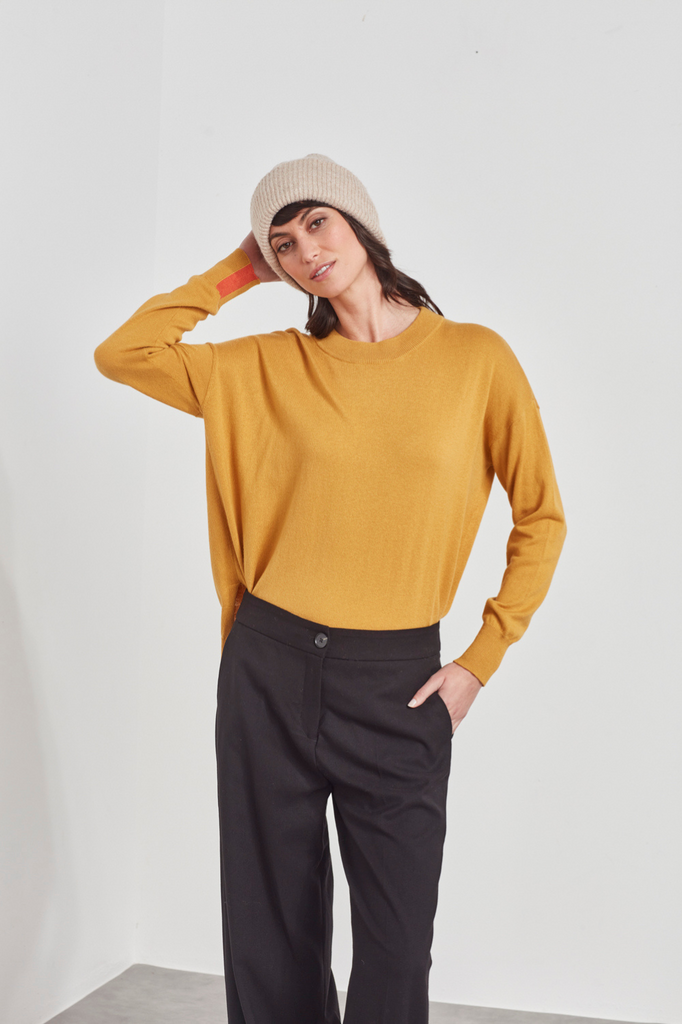 Verge Lost Sweater | Mustard | Silvermaple Boutique