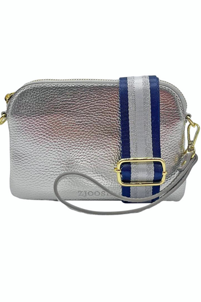 Missy Hugo Cross Body Bag | Galaxy Silver| Silvermaple Boutique 